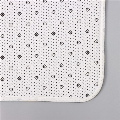 Набор ковриков для ванной и туалета Доляна «Мрамор», 2 шт: 79×50, 50×39 см, цвет серый