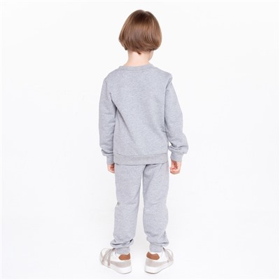 Костюм детский (свитшот, брюки), цвет серый МИКС, рост 98 см (3 года)
