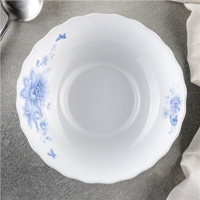 Тарелка суповая Доляна «Синий бриз», 600 мл, 17,5×5,5 см, стеклокерамика