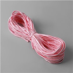 Тесьма отделочная «Сутаж», 3,5 мм, 20 ± 1 м, цвет розовый