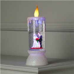 Фигура световая свадебная свеча "Любовь", 26х10х10 см,, от бат. 2*ААА(не в компл.), RGB