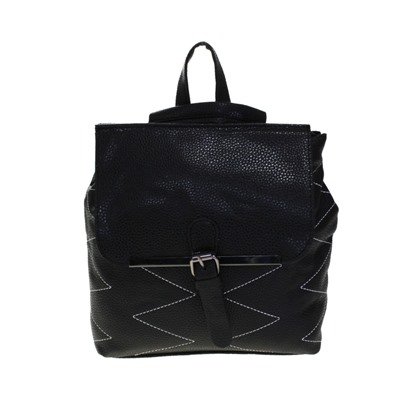 Стильная женская сумка-рюкзак Freedom_zag из эко-кожи черного цвета.