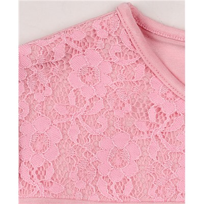 Розовый школьный джемпер (блузка) для девочки 80263-ДНШ19