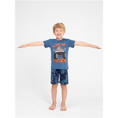 CWKB 50134-42 Комплект для мальчика (футболка, шорты),синий