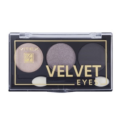 Витэкс  VELVET EYES Компактные тени для век тон 01 Smoky eyes