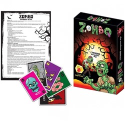 СЗН Мармелад жевательный с Карточной игрой ZOMBO Зомбо 1кор*4бл*8шт, 40г.