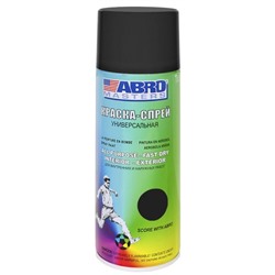 Краска-спрей ABRO MASTERS, 400 мл, черный матовый SP-012-AM