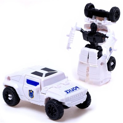 Набор роботов «Полицейский отряд», 5 трансформеров, собираются в 1 робота