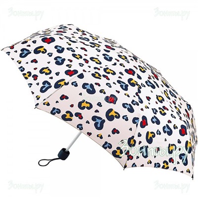 Зонт для женщин Fulton L354-3864 Леопардовые сердца