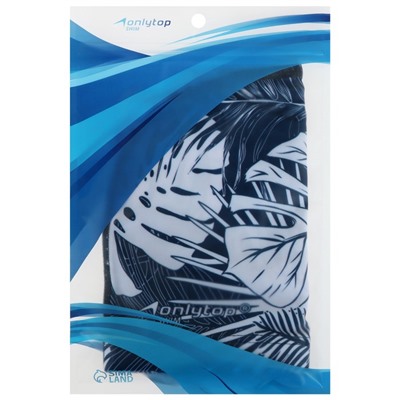 Шапочка для плавания взрослая ONLYTOP Swim «Тропики», тканевая, обхват 54-60 см