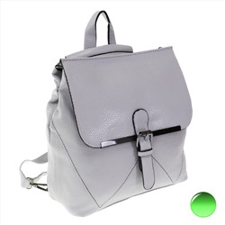Стильная женская сумка-рюкзак Freedom_angle из эко-кожи жемчужно-серого цвета.