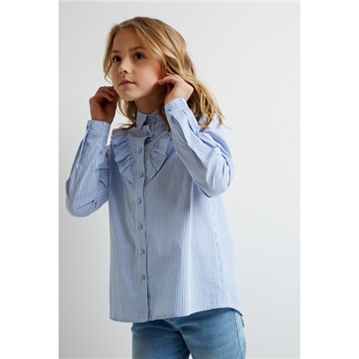 Блузка детская для девочек Afina голубой