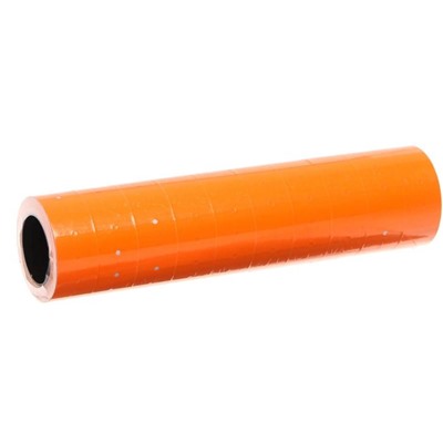 Этикет-лента 21 х 12 мм, прямоугольная, оранжевая, 500 этикеток