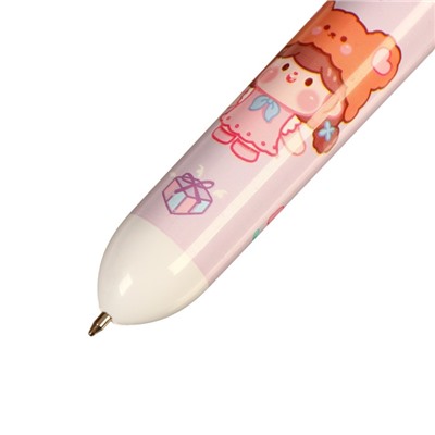 Ручка шариковая "Шапочка" 10-цветная, 0.5 мм, МИКС (штрихкод на штуке)