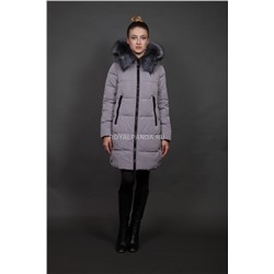 Куртка женская зимняя 511 стальной натуральный мех
