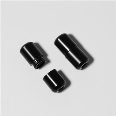 Фиксатор для шнурков, пара, d = 8 мм, 1,8 см, цвет чёрный