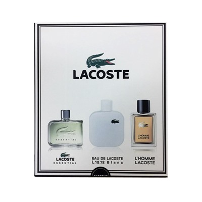 Подарочный набор Lacoste Pour Homme 3x20 ml
