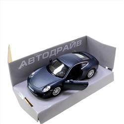 Модель машины Porsche 911 Carrera S масштаб 1:32 (длинна 12см)  матового графитового цвета.