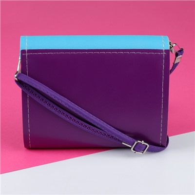 Набор для девочки Сказочный единорог: сумка с заколками, голубой/розовый