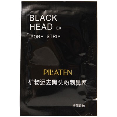 Черная маска Pilaten Black Head Pore Strip 6 g