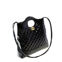Стильная женская сумочка Tinel_France из эко-кожи черного цвета.