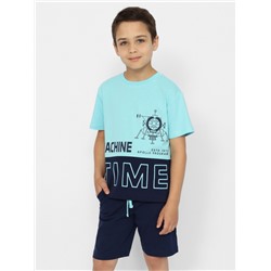 CWKB 90149-43 Комплект для мальчика (футболка, шорты),голубой