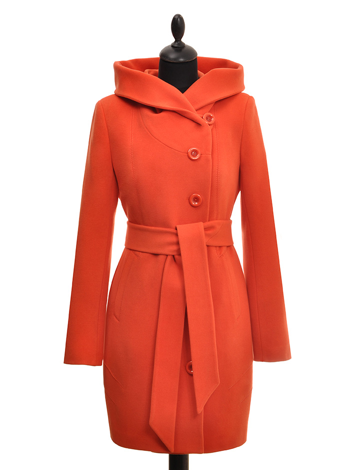 Женское пальто с капюшоном весна осень