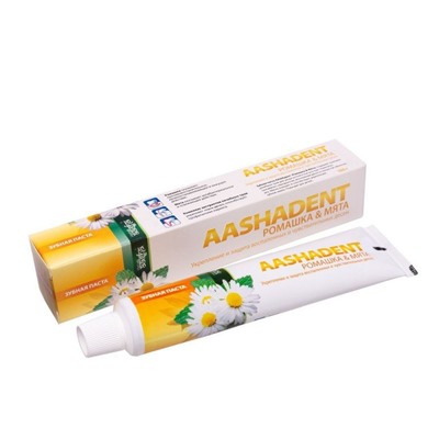 Aasha Herbals Зубная паста ромашка и мята, 100 г