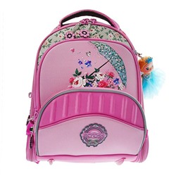 Школьный Рюкзак Across с цветами и зонтиком розовый ACR18-178-14