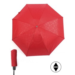 Зонт женский ТриСлона-L 4806 F  (Мини),  R=53см,  суперавт;  8спиц,  4слож,  набивной "Эпонж",  красный 254801