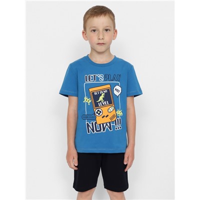 CWKB 90147-42 Комплект для мальчика (футболка, шорты),синий