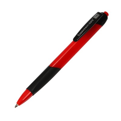 Ручка шариковая автоматическая 0,8мм, синяя, корпус МИКС треугольный