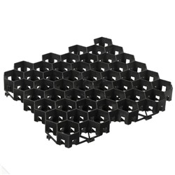Решётка газонная, 40 × 40 × 3,5 см, чёрная
