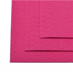 Фетр листовой жесткий IDEAL 20х30см цв.609 яр.розовый - уп.5 листов