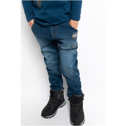 Брюки джинсовые (утепленные) детские для мальчиков Kvinta темно-синий
