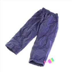 Рост 130-140. Утепленные детские штаны с подкладкой из полиэстера Federlix пурпурно-дымчатого цвета.
