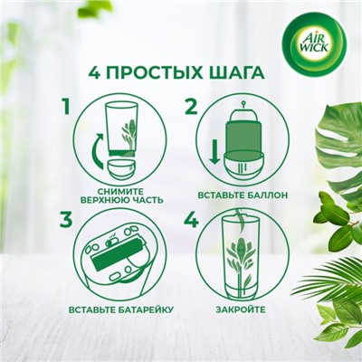 Сменный баллон Airwick Freshmatic PURE "Древесный Пачули и Эвкалипт ", 250 мл