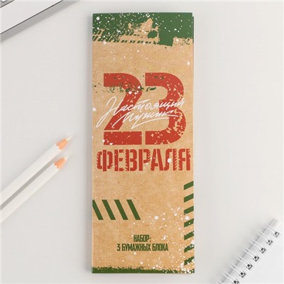 Стикеры с отрывными листами, 30л в открытке "С 23 февраля"