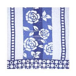 Полотенце Махровое "Розы 2" Голубой