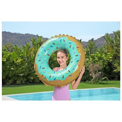 Круг для плавания "Сладкий пончик" 91 см 36300