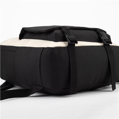 Рюкзак, отдел на молнии, наружный карман, 2 боковых кармана, цвет чёрный, «Ромашка»
