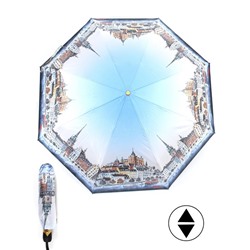 Зонт женский ТриСлона-L 3833 С,  R=58см,  суперавт;  8спиц,  3слож,  "Эпонж",  Стокгольм 247666