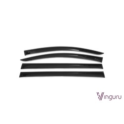 Ветровики Vinguru Volkswagen Touran I (2-ой рестайлинг) 2010-2015 мультивен накладные скотч к-
