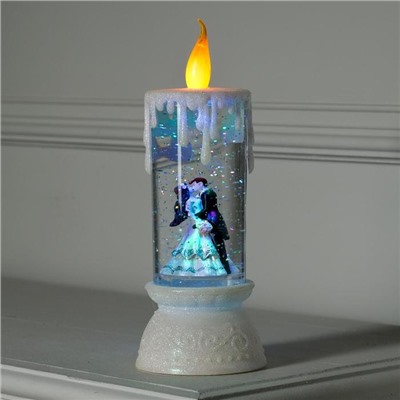 Фигура световая свадебная свеча "Поцелуй", 26х10х10 см, от бат. 2*ААА(не в компл.), RGB