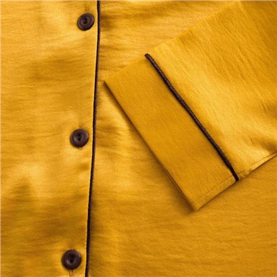 Пижама женская (сорочка, шорты) MINAKU: Light touch цвет золото, р-р 50