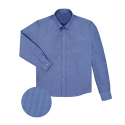 Синяя школьная рубашка для мальчика 22743-ПМ18