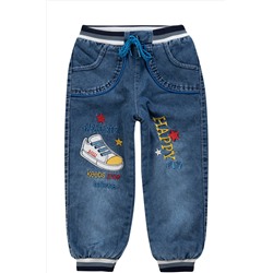 BALLI, Утепленные джинсы для мальчика BALLI Размер 110