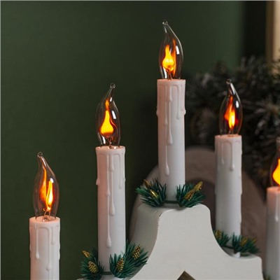 Лампа накаливания "Эффект огня" для рождественской горки, 1.5 Вт, 220 В, цоколь Е12, 2 шт