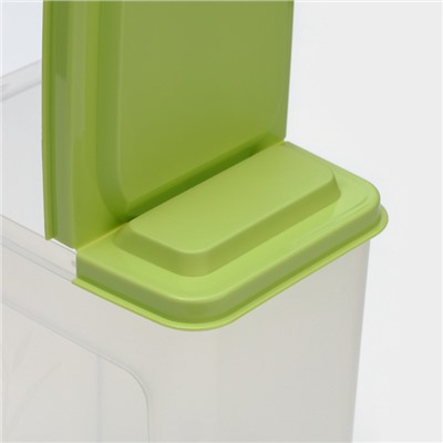 Ёмкость для сыпучих продуктов, 1,75 л, цвет зелёный