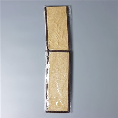 Органайзер для хранения белья с прозрачной крышкой Доляна «Тео», 13 отделений, 32×23×12 см, цвет бежево-коричневый